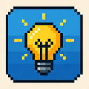 icon_internet_light_bulb_pixel_art icon preview