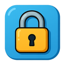 icon_internet_lock_cartoon icon preview