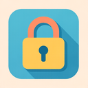 icon_internet_lock_flat_pastel icon preview