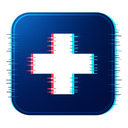 icon_internet_medical_cross_digital_glitch icon preview