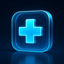 icon_internet_medical_cross_futuristic icon preview