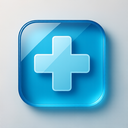 icon_internet_medical_cross_glassy icon preview