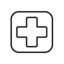 icon_internet_medical_cross_minimal_outline icon preview