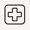 icon_internet_medical_cross_monochrome icon preview