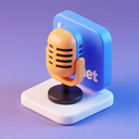 icon_internet_microphone_3d_isometric icon preview
