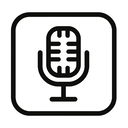 icon_internet_microphone_monochrome icon preview