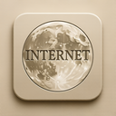icon_internet_moon_embossed icon preview