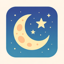 icon_internet_moon_flat_pastel icon preview