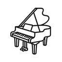 icon_internet_piano_minimal_outline icon preview