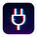 icon_internet_plug_digital_glitch icon preview