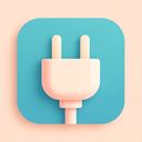 icon_internet_plug_flat_pastel icon preview