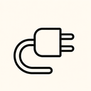 icon_internet_plug_line_art icon preview