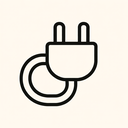 icon_internet_plug_minimal_outline icon preview