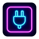 icon_internet_plug_neon icon preview