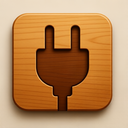 icon_internet_plug_wooden icon preview