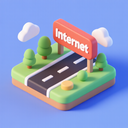 icon_internet_road_3d_isometric icon preview