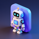 icon_internet_robot_3d_isometric icon preview