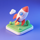 icon_internet_rocket_3d_isometric icon preview