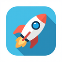 icon_internet_rocket_flat_design icon preview