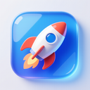 icon_internet_rocket_glassy icon preview