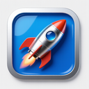 icon_internet_rocket_metallic icon preview