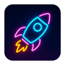 icon_internet_rocket_neon icon preview