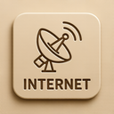 icon_internet_satellite_embossed icon preview