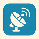 icon_internet_satellite_flat_design icon preview