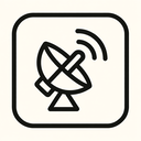 icon_internet_satellite_geometric icon preview
