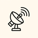 icon_internet_satellite_line_art icon preview