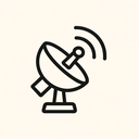 icon_internet_satellite_minimal_outline icon preview