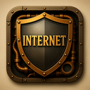 icon_internet_shield_steampunk icon preview