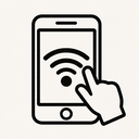 icon_internet_smartphone_monochrome icon preview