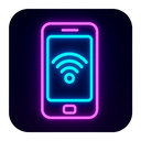 icon_internet_smartphone_neon icon preview
