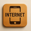 icon_internet_smartphone_wooden icon preview