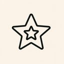 icon_internet_star_minimal_outline icon preview