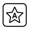 icon_internet_star_monochrome icon preview