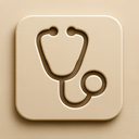 icon_internet_stethoscope_embossed icon preview