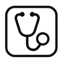 icon_internet_stethoscope_monochrome icon preview