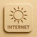 icon_internet_sun_embossed icon preview