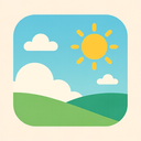 icon_internet_sun_flat_pastel icon preview