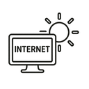 icon_internet_sun_line_art icon preview