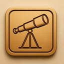 icon_internet_telescope_embossed icon preview