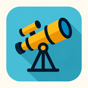 icon_internet_telescope_flat_design icon preview