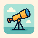 icon_internet_telescope_flat_pastel icon preview