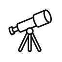 icon_internet_telescope_line_art icon preview