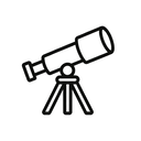 icon_internet_telescope_minimal_outline icon preview