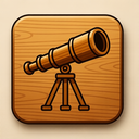 icon_internet_telescope_wooden icon preview