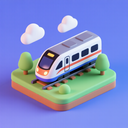 icon_internet_train_3d_isometric icon preview