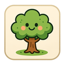 icon_internet_tree_cartoon icon preview